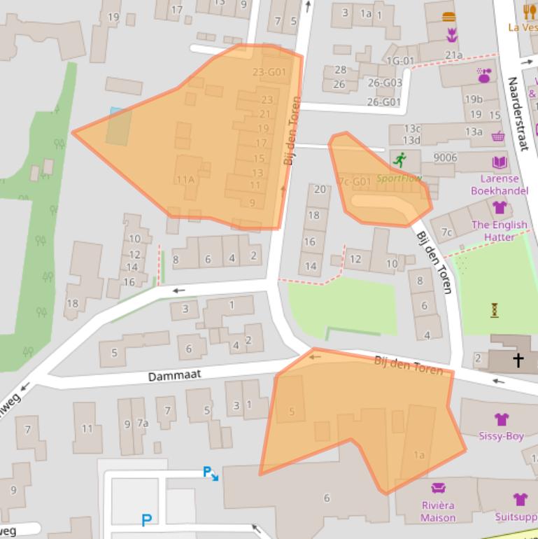 Kaart van postcodegebied 1251JV.