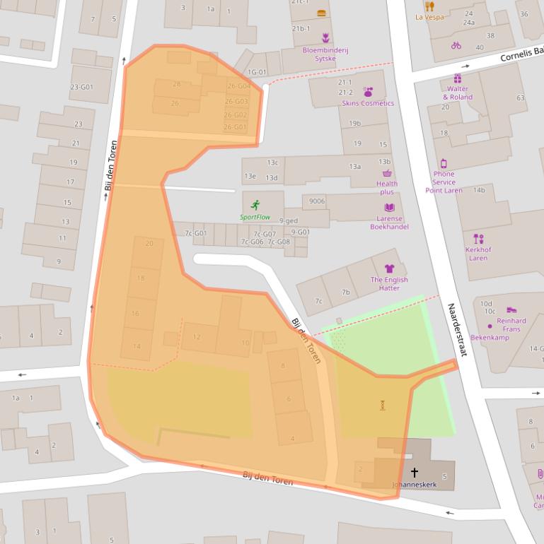 Kaart van postcodegebied 1251JW.