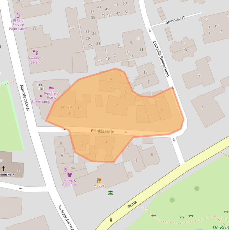 Kaart van postcodegebied 1251JZ.