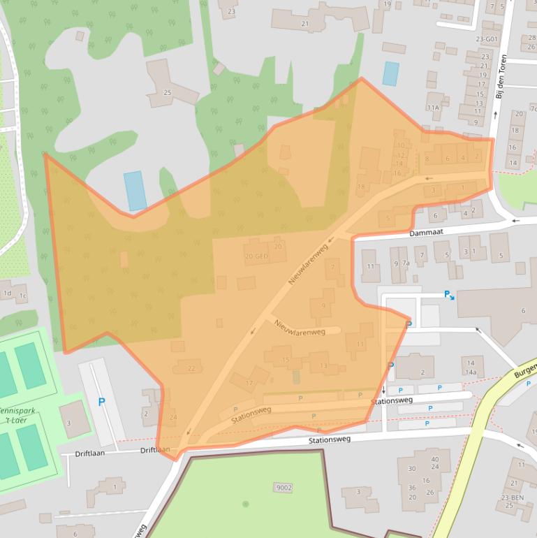 Kaart van postcodegebied 1251KA.