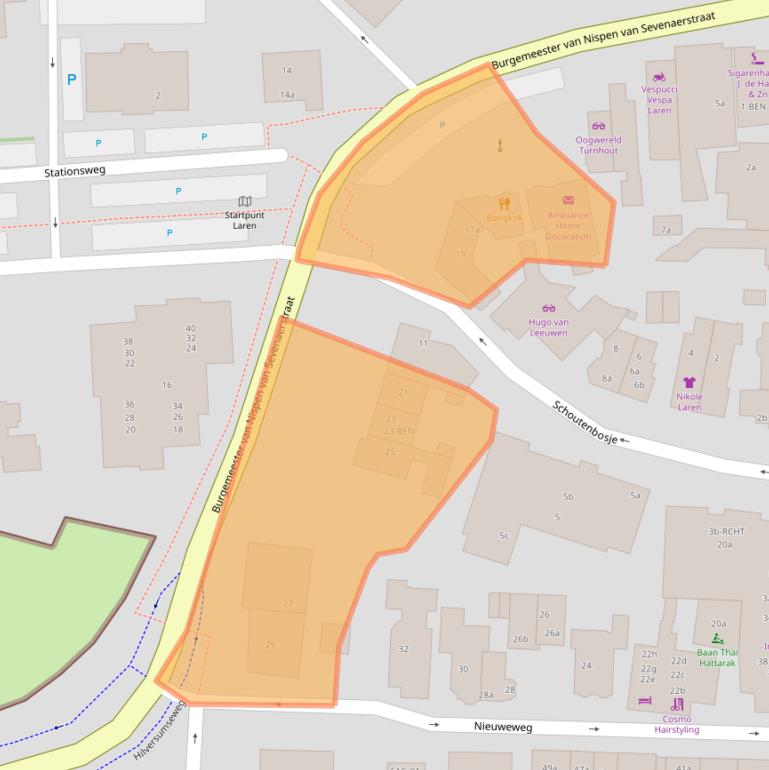 Kaart van postcodegebied 1251KE.