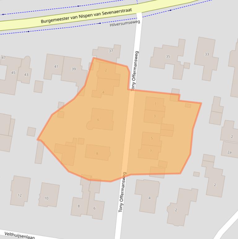 Kaart van postcodegebied 1251KJ.