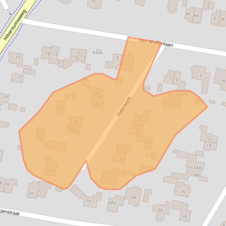 Kaart van postcodegebied 1251LM.