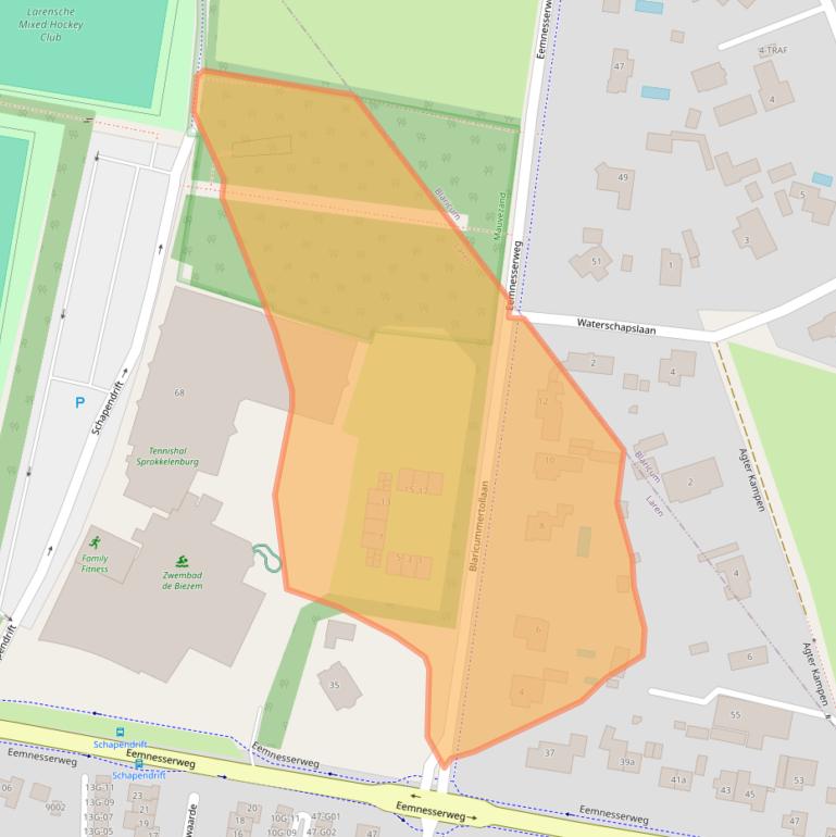 Kaart van postcodegebied 1251LX.