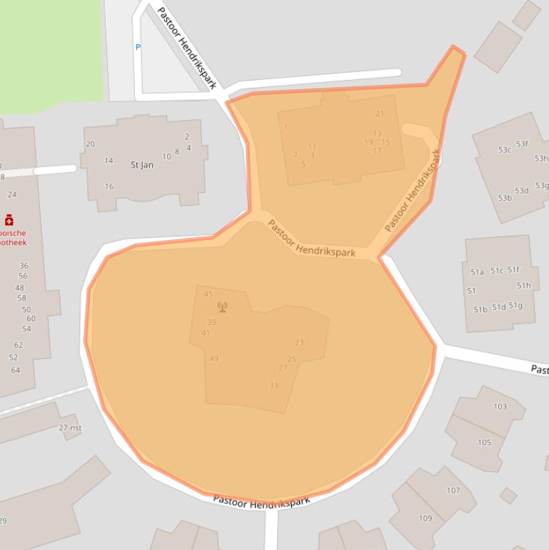 Kaart van postcodegebied 1251MB.