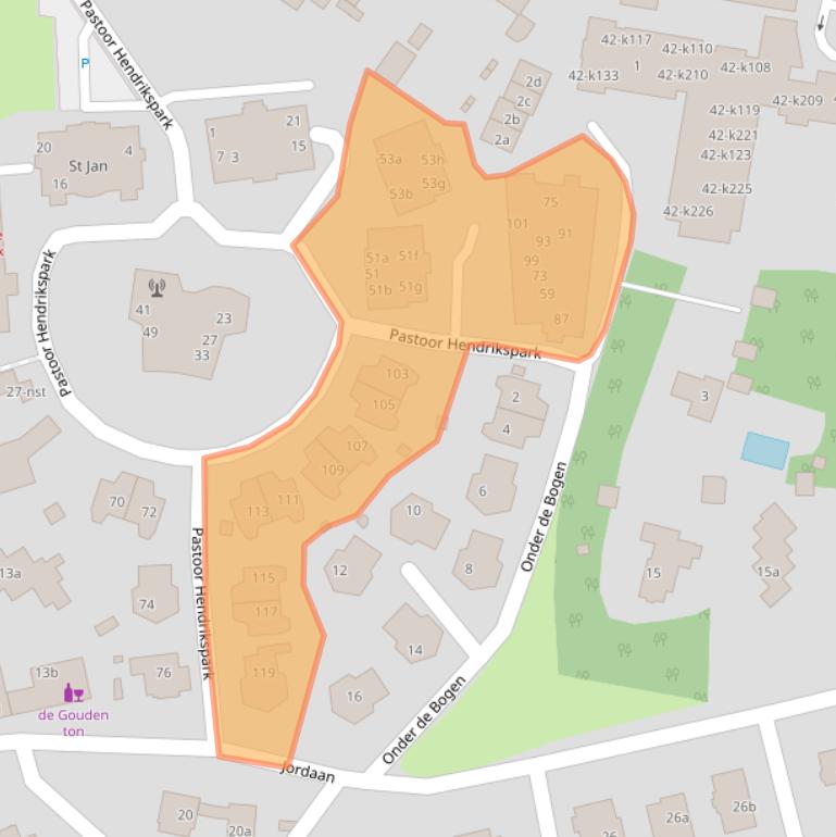 Kaart van postcodegebied 1251MC.