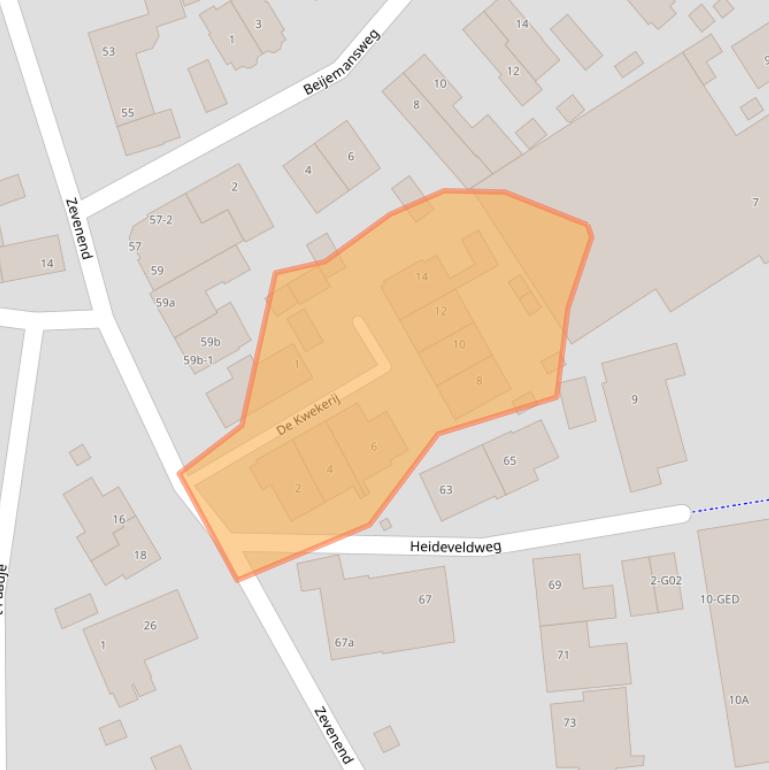Kaart van postcodegebied 1251MG.