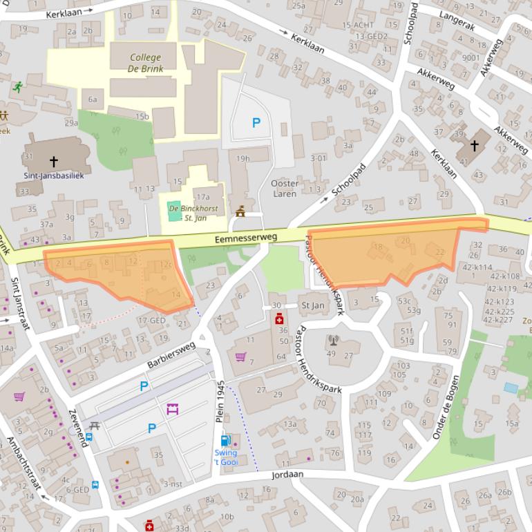 Kaart van postcodegebied 1251NC.