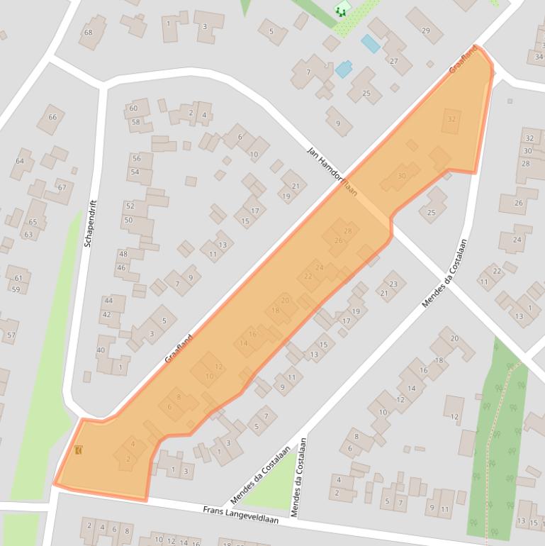 Kaart van postcodegebied 1251NJ.