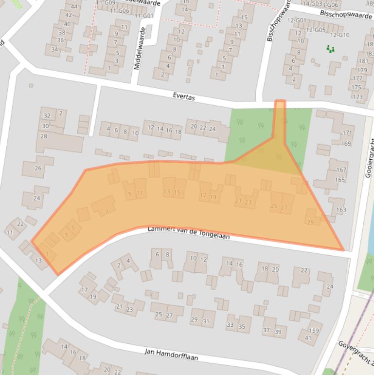 Kaart van postcodegebied 1251NV.