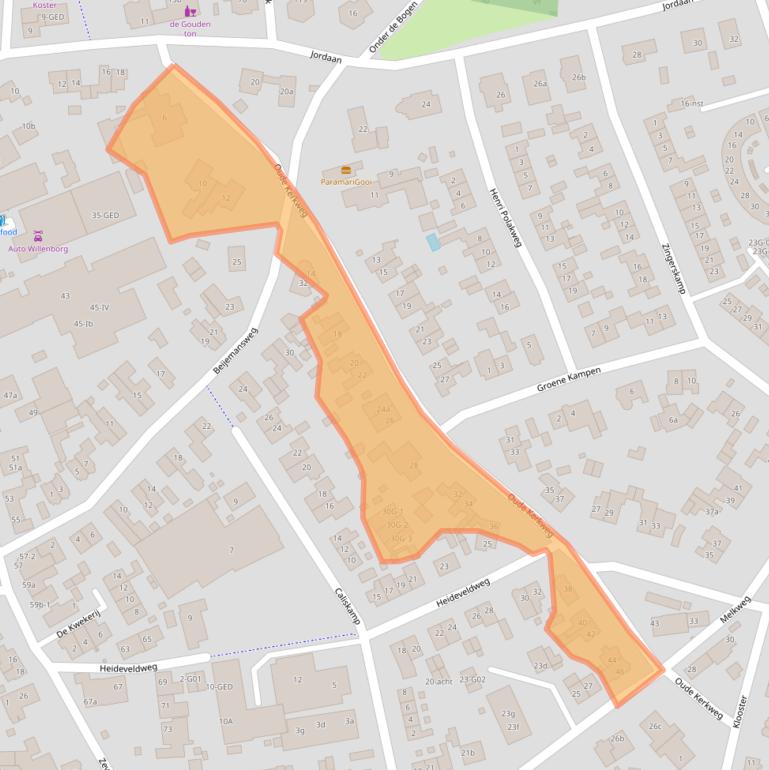 Kaart van postcodegebied 1251NZ.