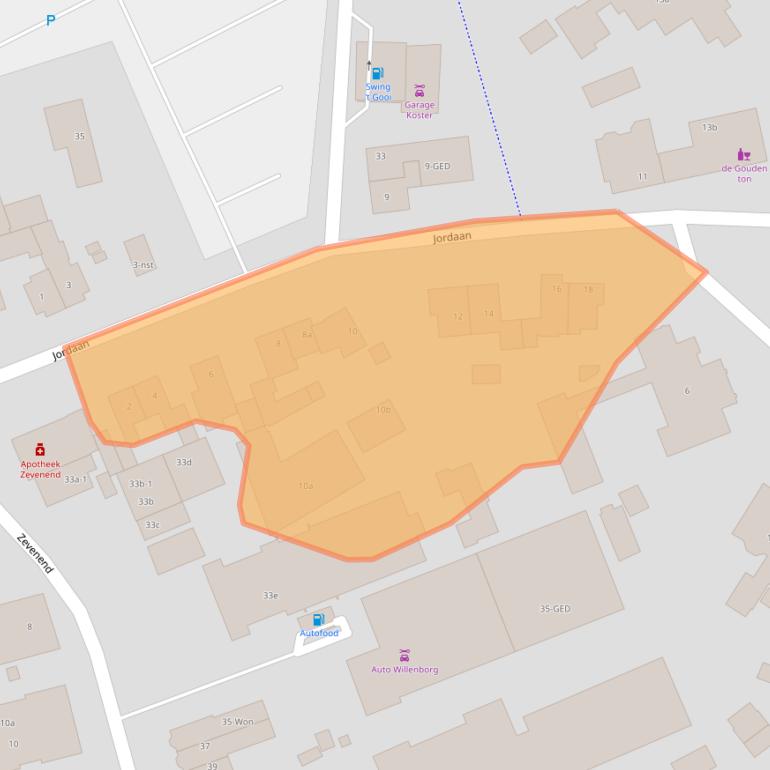 Kaart van postcodegebied 1251PC.