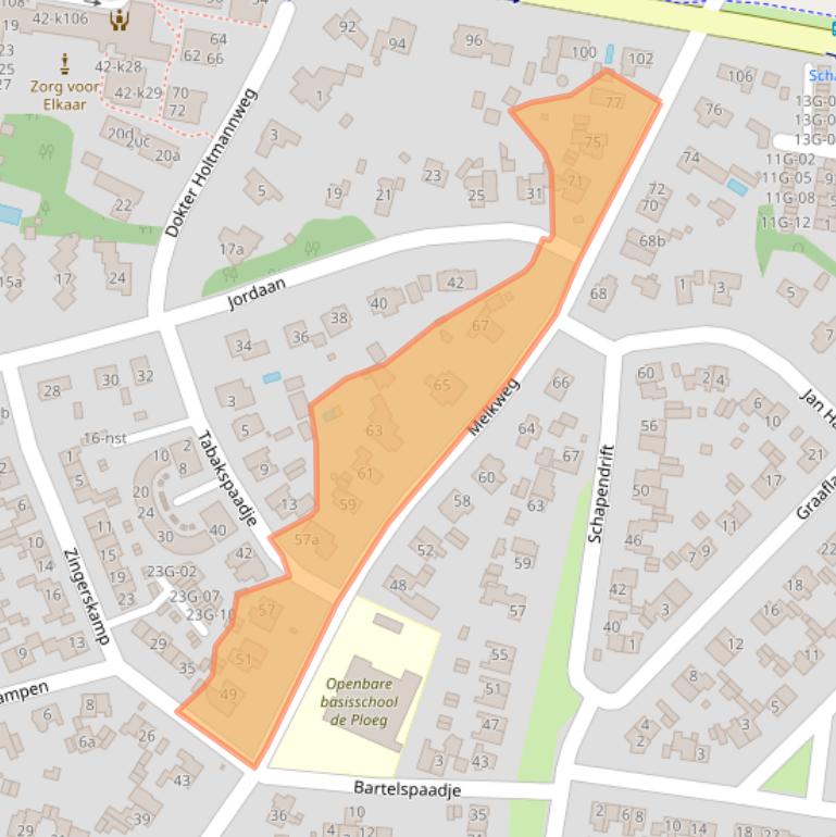 Kaart van postcodegebied 1251PR.