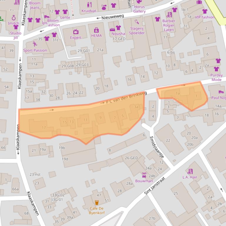 Kaart van postcodegebied 1251PV.