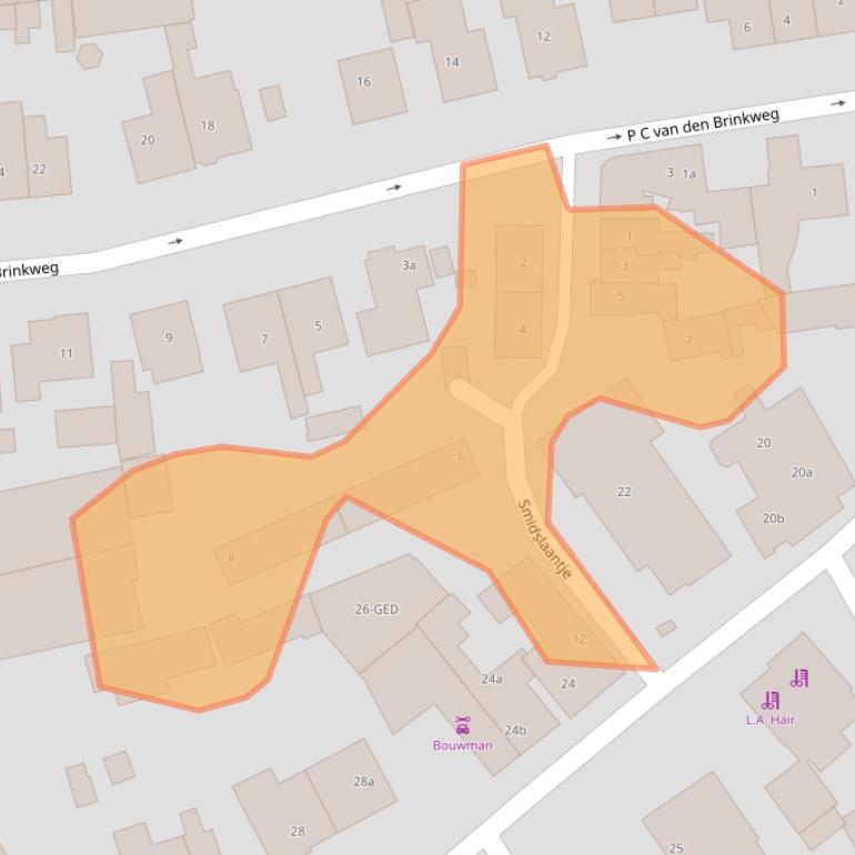 Kaart van postcodegebied 1251PX.