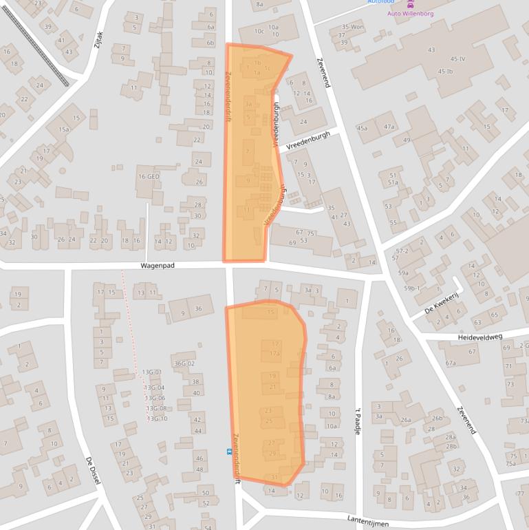 Kaart van postcodegebied 1251RA.