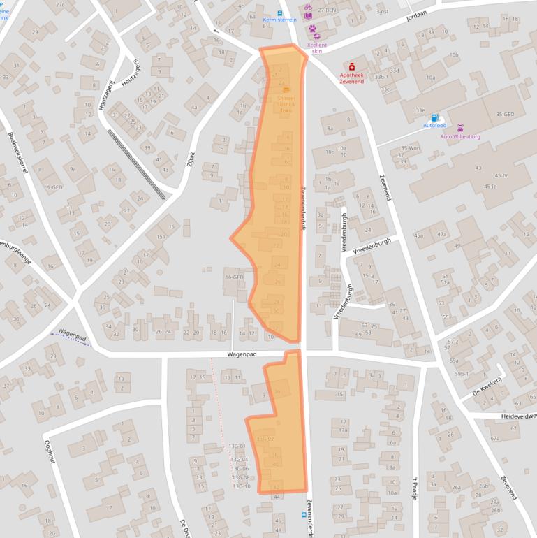Kaart van postcodegebied 1251RC.