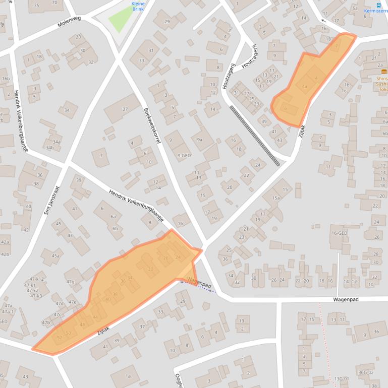 Kaart van postcodegebied 1251RS.