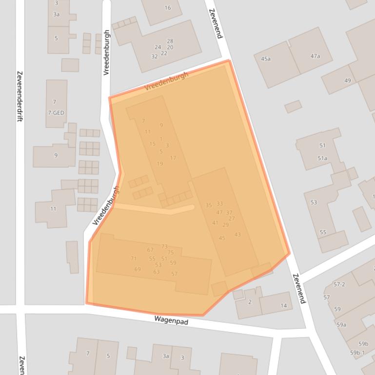 Kaart van postcodegebied 1251SH.