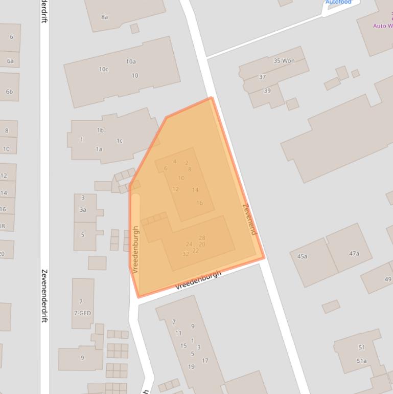 Kaart van postcodegebied 1251SJ.