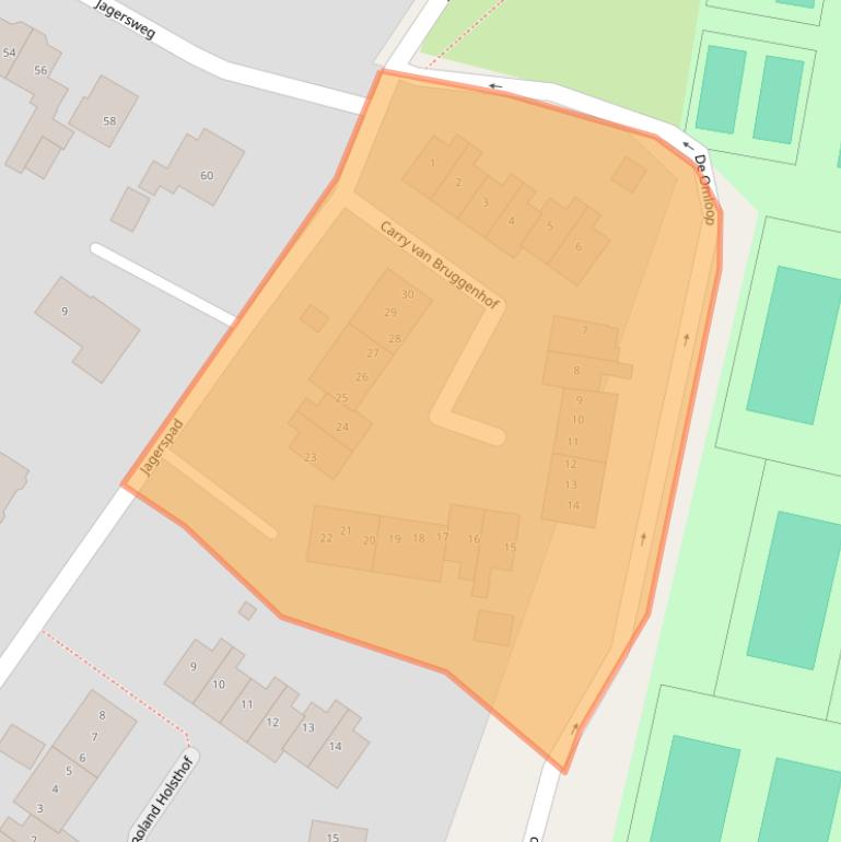 Kaart van postcodegebied 1251TB.