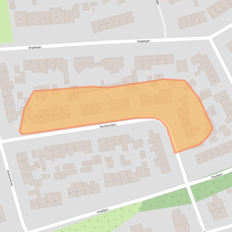Kaart van postcodegebied 1251TG.