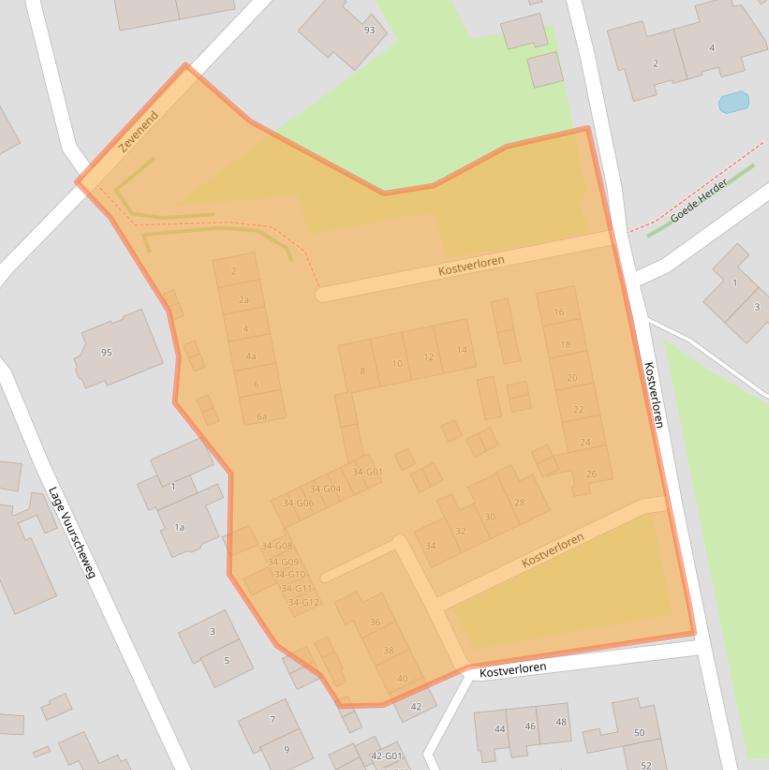 Kaart van postcodegebied 1251TP.