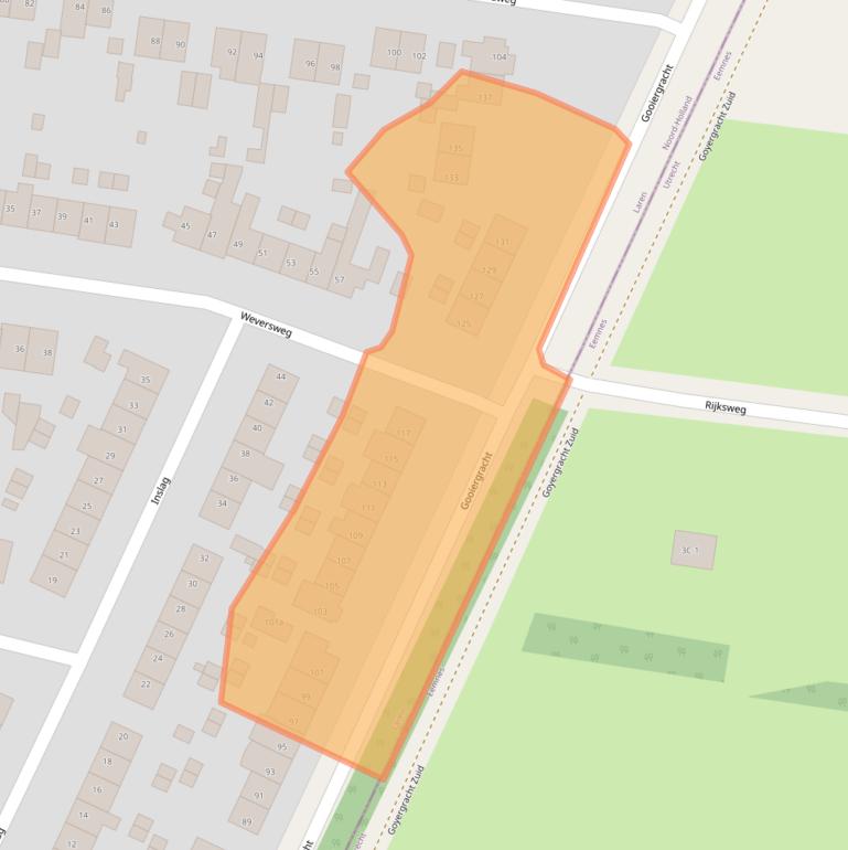 Kaart van postcodegebied 1251VD.