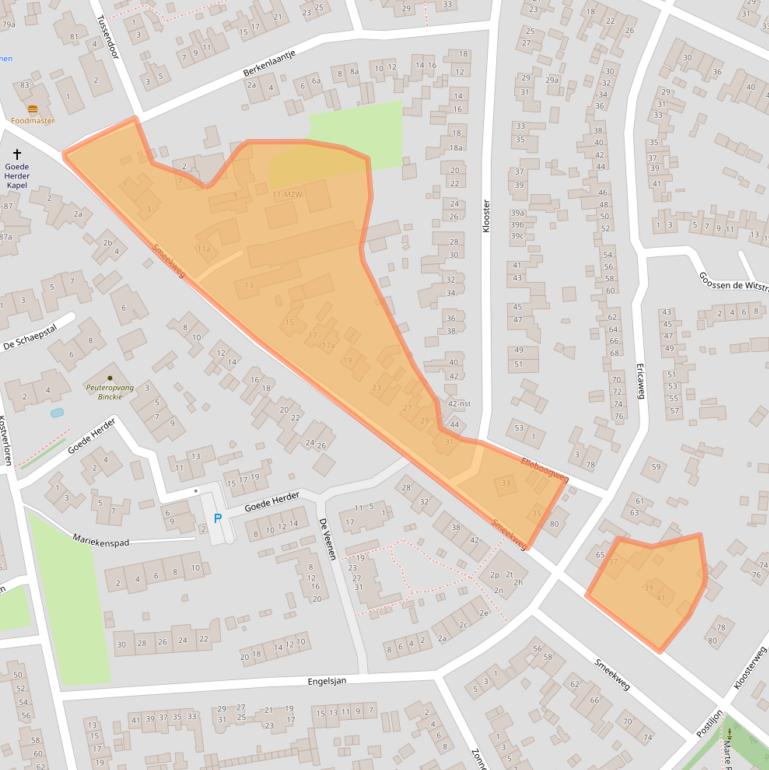 Kaart van postcodegebied 1251VH.