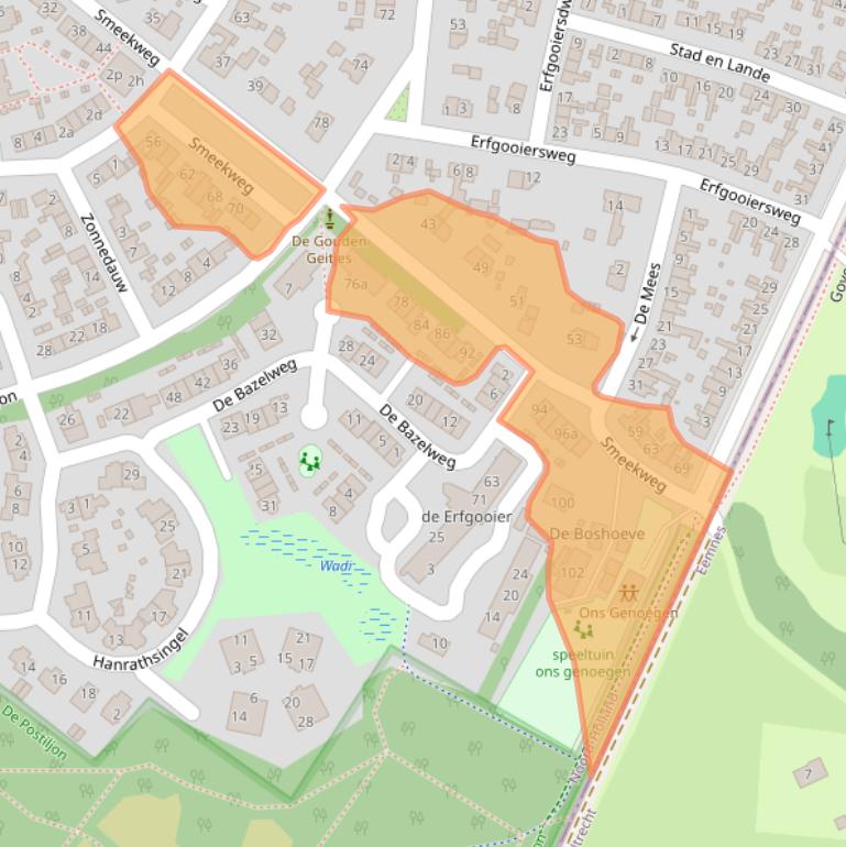 Kaart van postcodegebied 1251VK.