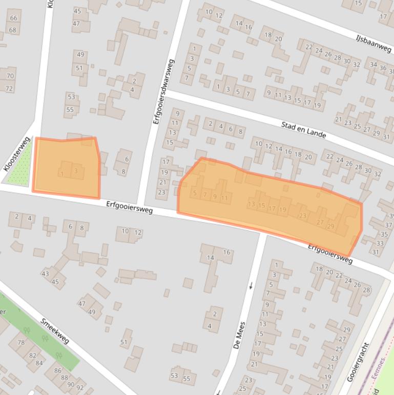 Kaart van postcodegebied 1251VM.