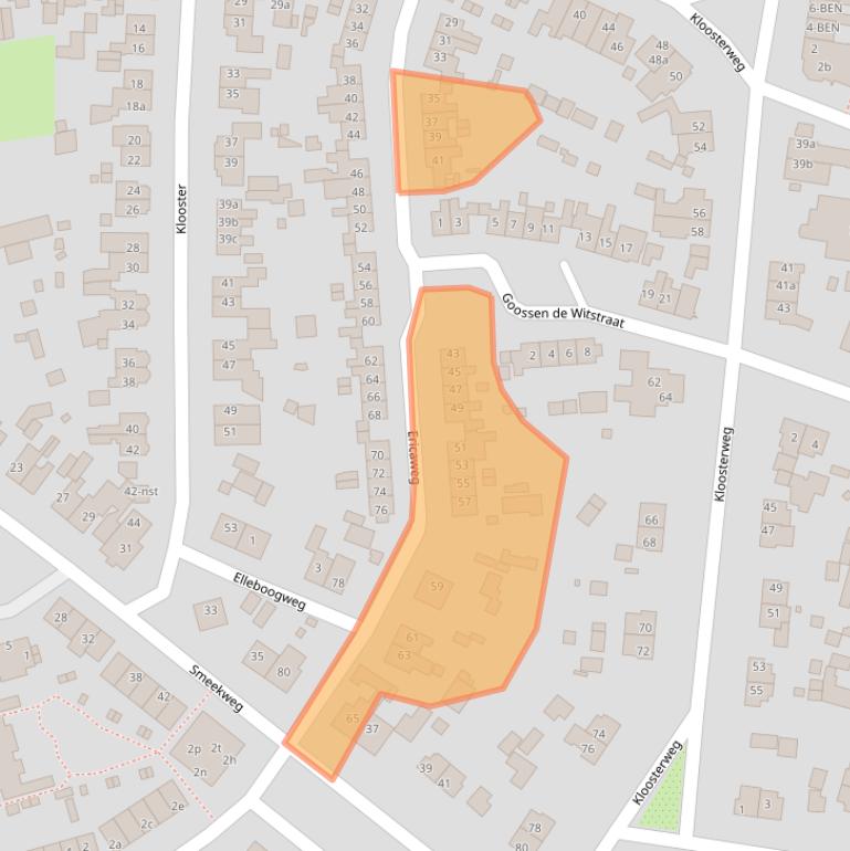 Kaart van postcodegebied 1251WK.