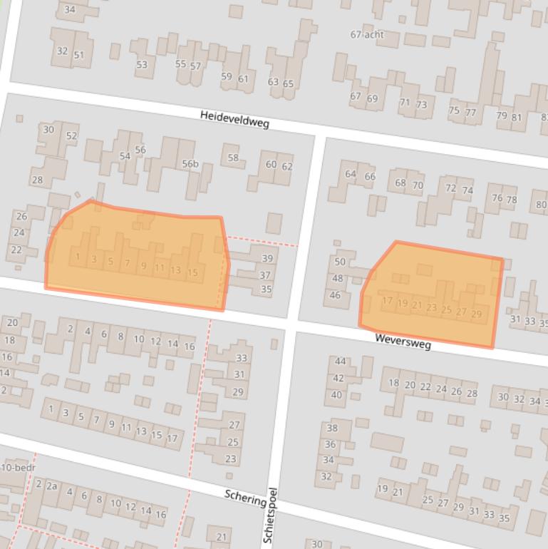 Kaart van postcodegebied 1251XA.