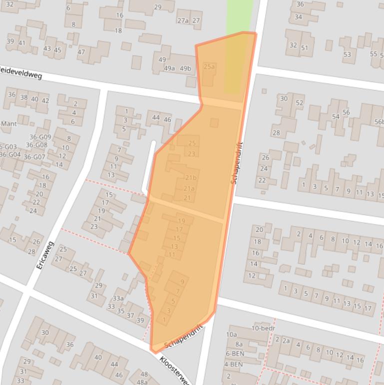 Kaart van postcodegebied 1251XD.