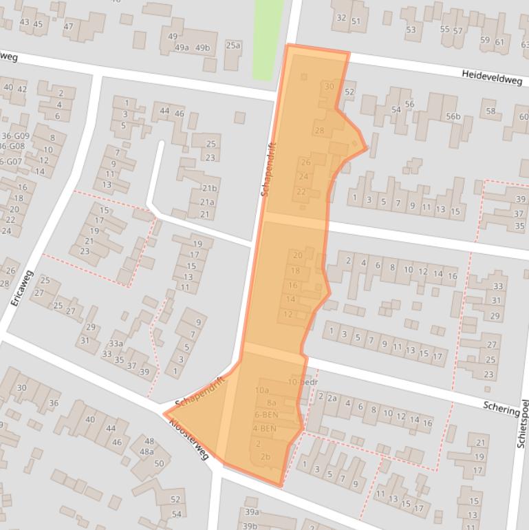 Kaart van postcodegebied 1251XG.