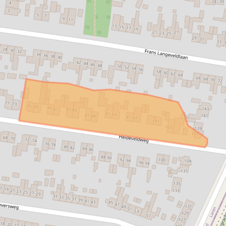 Kaart van postcodegebied 1251XM.