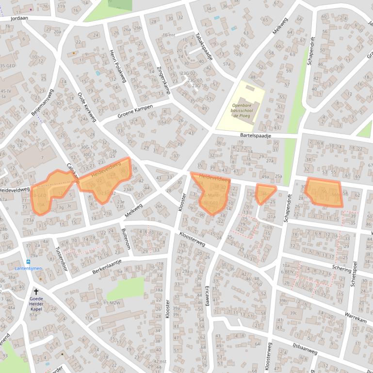 Kaart van postcodegebied 1251XN.