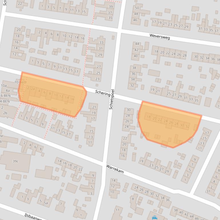 Kaart van postcodegebied 1251XS.