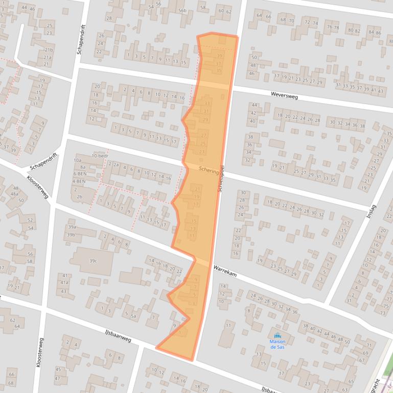Kaart van postcodegebied 1251XT.