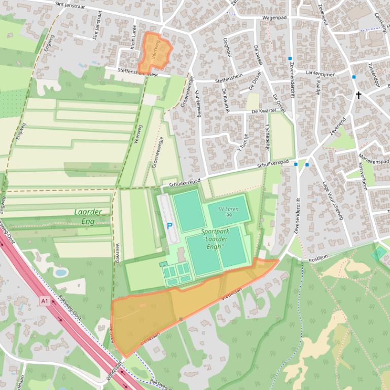 Kaart van postcodegebied 1251ZG.