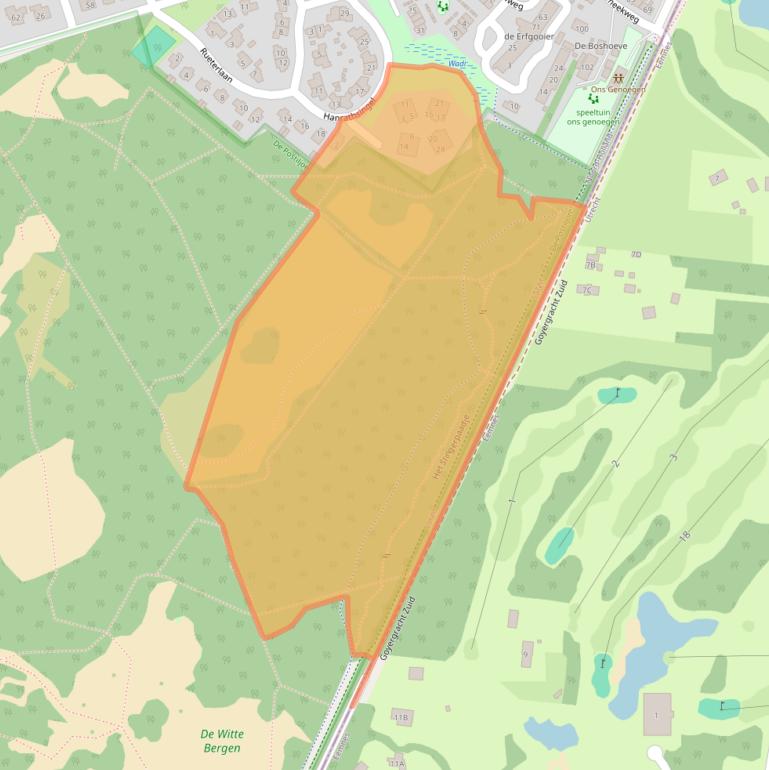 Kaart van postcodegebied 1252AD.