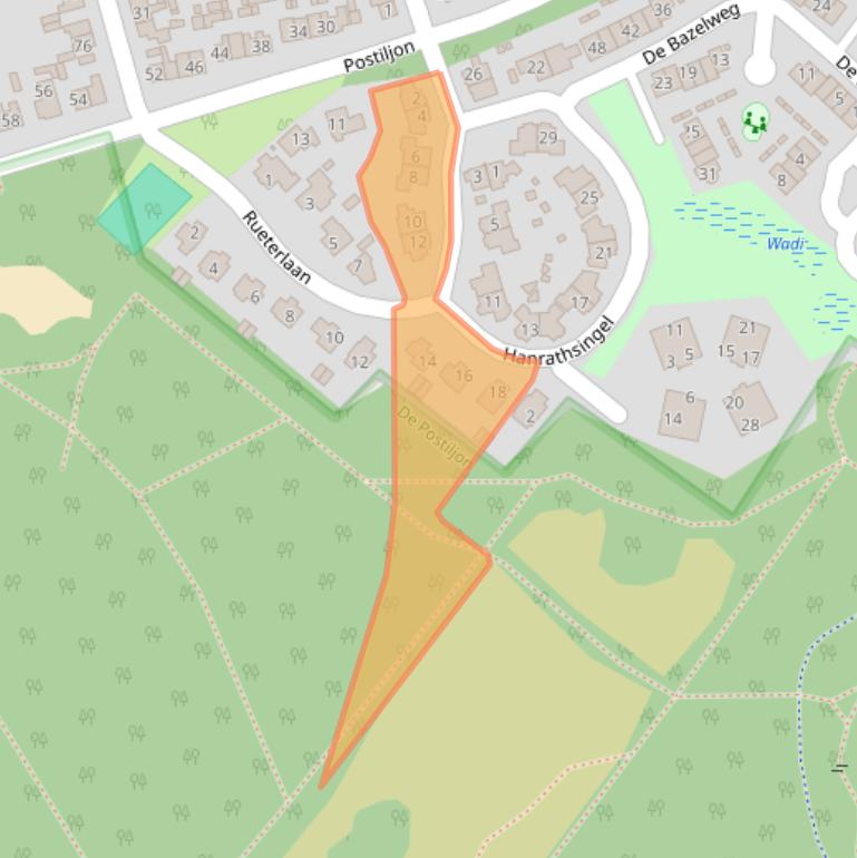 Kaart van postcodegebied 1252AE.