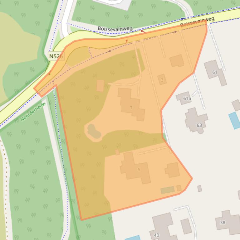 Kaart van postcodegebied 1261AK.