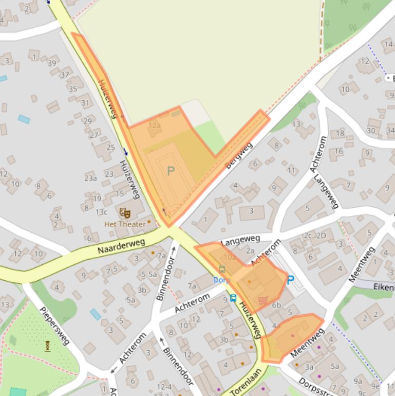 Kaart van postcodegebied 1261AW.