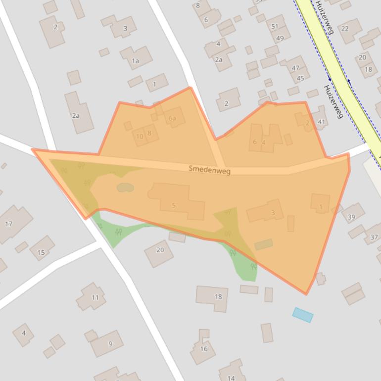 Kaart van postcodegebied 1261BH.