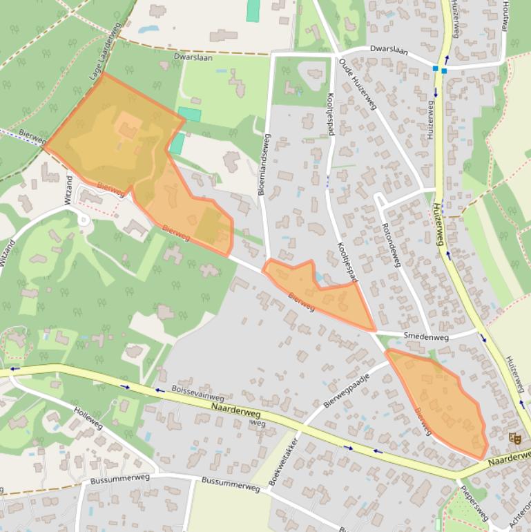 Kaart van postcodegebied 1261BL.