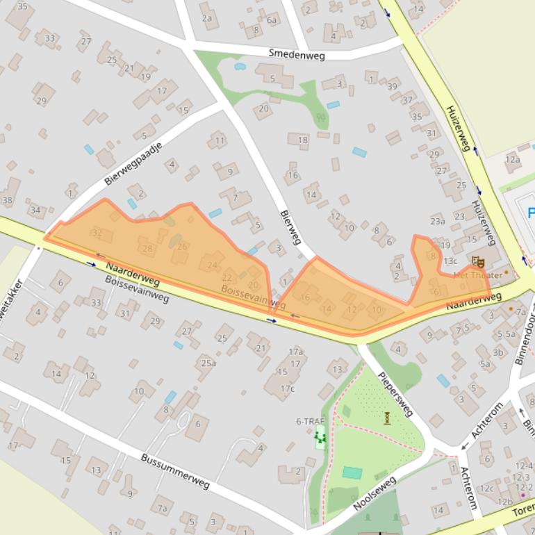 Kaart van postcodegebied 1261BT.