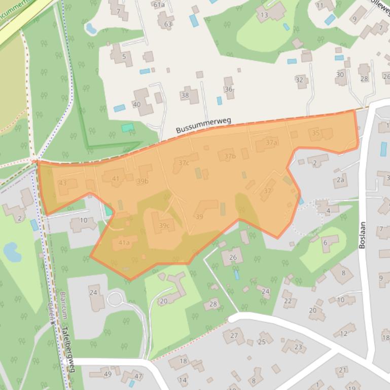 Kaart van postcodegebied 1261BZ.