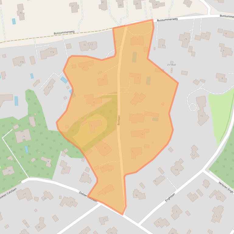 Kaart van postcodegebied 1261CB.