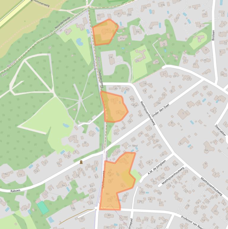 Kaart van postcodegebied 1261CM.